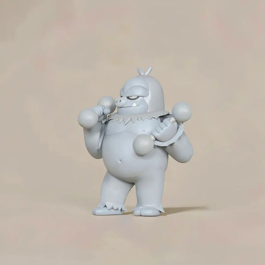 Небоядисана 3D Фигура Slaking Gym Pokemon Files Боядисване DIY Подарък Цветове 20 См 1:8