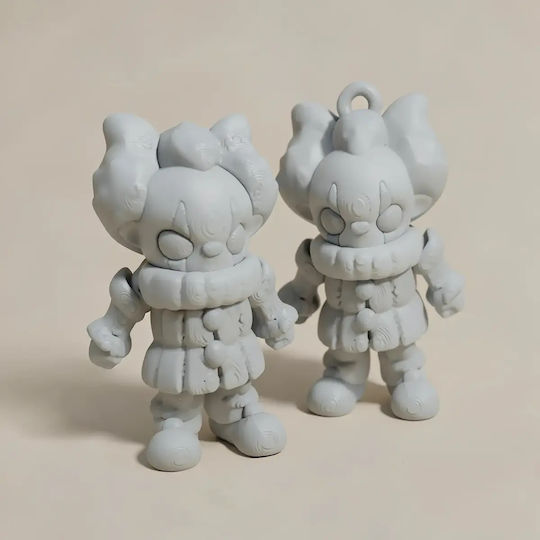 Unpainted 3D Figure Super Basic Pennywise Flexi Painting DIY Gift Colors 30 Cm 1:6