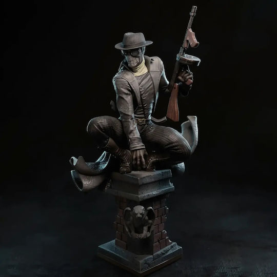 Unpainted 3D Figure Spider Noir Gun Printing Figurine Painting DIY Gift Colors 15.2 Cm 1:12