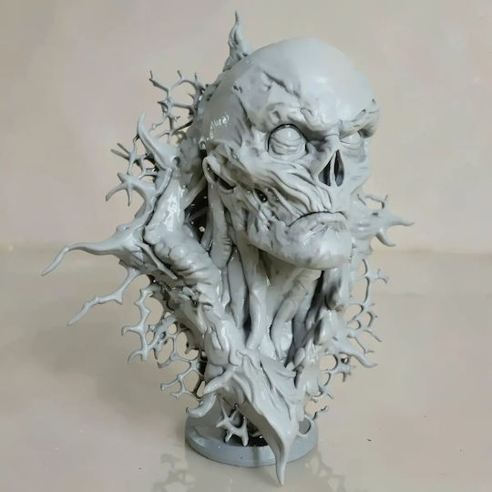 Unbemalte 3d Figur Vecna Fremde Dinge Wand Bust 3d Druckmodelle Bemalen Diy Geschenk Farben 20 Cm 1:8