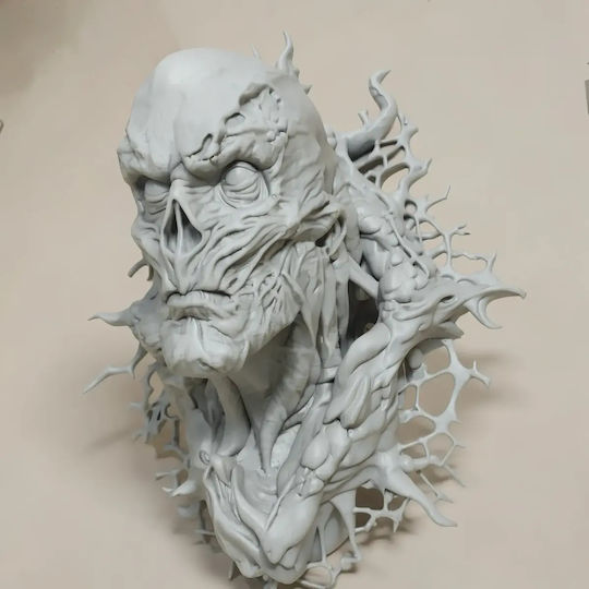 Unbemalte 3d Figur Vecna Fremde Dinge Wand Bust 3d Druckmodelle Bemalen Diy Geschenk Farben 20 Cm 1:8