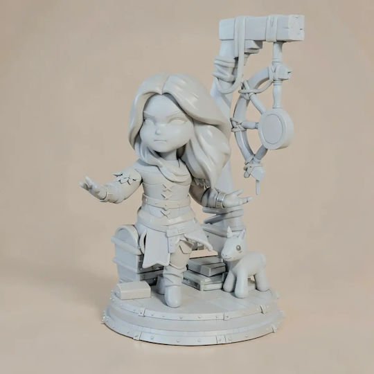 Unbemalte 3d Figur Witcher Chibi Set 4 Modelle Bemalen Diy Geschenk Farben 20 Cm 1:8