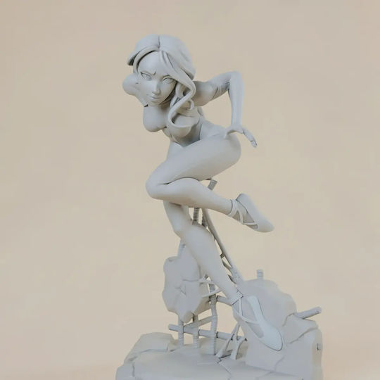Unpainted 3D Figure Spider Gwen V3 Painting DIY Gift Colors 15.2 Cm 1:12