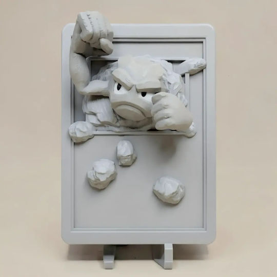 Άβαφη 3d Φιγούρα Pokemon 3d Card Collection Geodude Βάψιμο Diy Δώρο Χρώματα 30 Cm 1:6