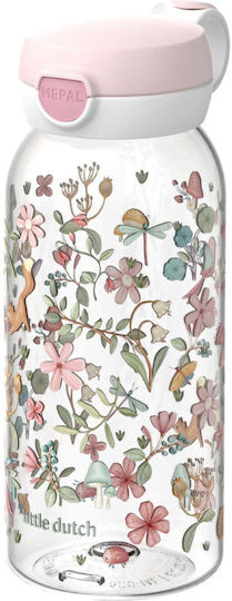 Little Dutch Kids Water Bottle with Pop-Up Non-Spill Cap Multicolour 600ml