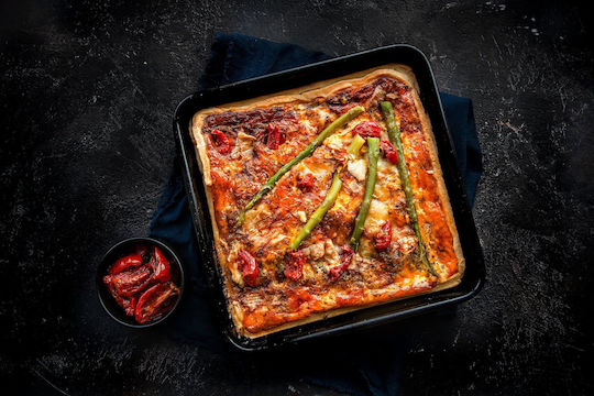 Kitchen Craft Ταψί από Ανοξείδωτο Ατσάλι με Εμαγιέ Επίστρωση 23x23cm