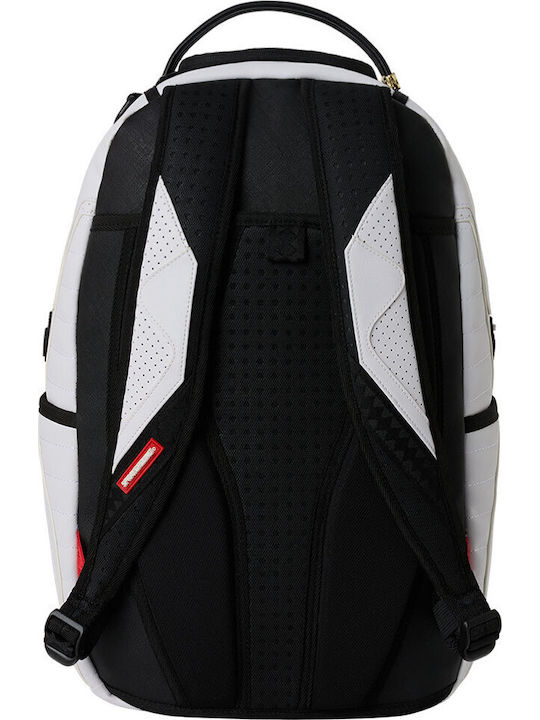 Sprayground Σχολική Τσάντα Πλάτης Λευκή με Θήκη για Παγούρι