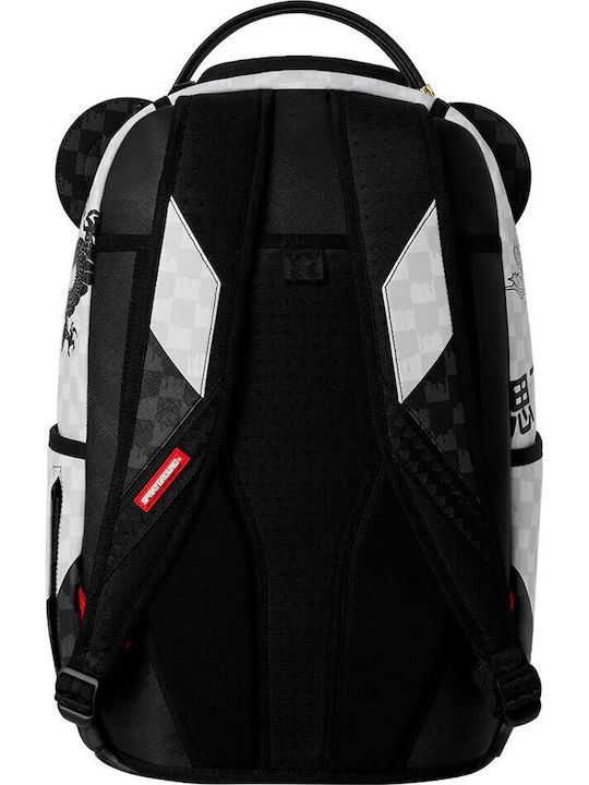 Sprayground Panda Ученическа раница Сива с Джоб за бутилка