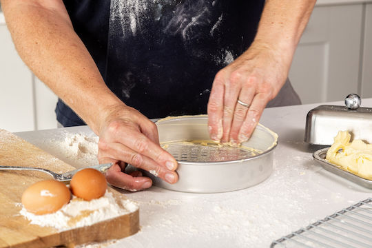 Kitchen Craft Φόρμα Ζαχαροπλαστικής για Τάρτα από Αλουμίνιο με Αποσπώμενη Βάση 20x20εκ.