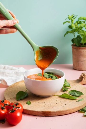 Kitchen Craft Дълбока Лъжица За Супа От Силикон Зелен 29см