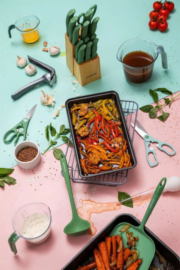 Kitchen Craft Дълбока Лъжица За Супа От Силикон Зелен 29см