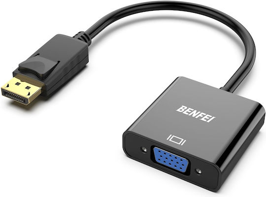 Benfei Displayport към VGA адаптер 1080p еднопосочен черен