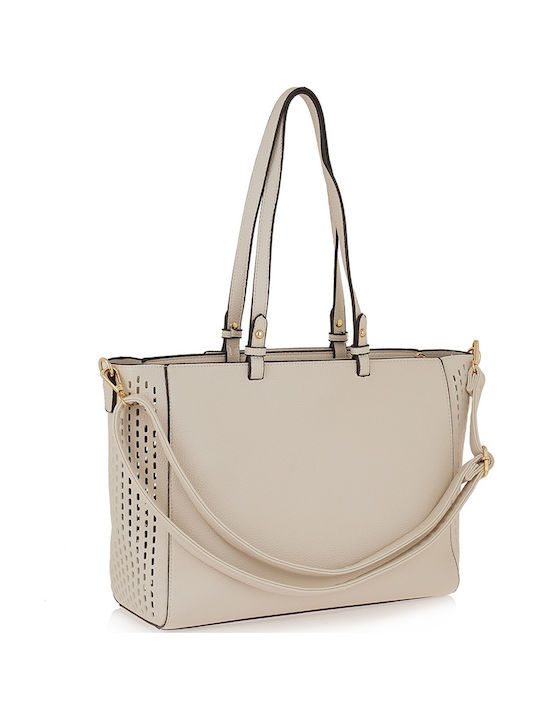 Damentasche Tote Handtasche Hellcreme