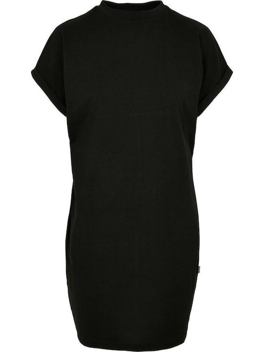 Summer Mini Athletic T-Shirt Short Sleeve Black Dress