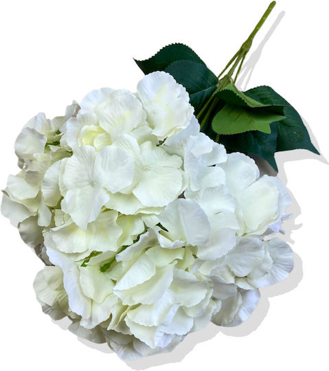 Stewehome Artificial White Hydrangea Bouquet Tree 5 Branches Multicolour