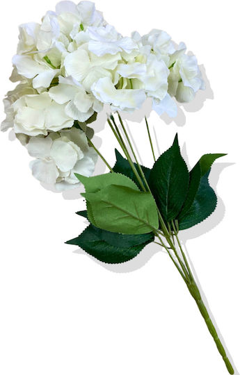 Stewehome Artificial White Hydrangea Bouquet Tree 5 Branches Multicolour