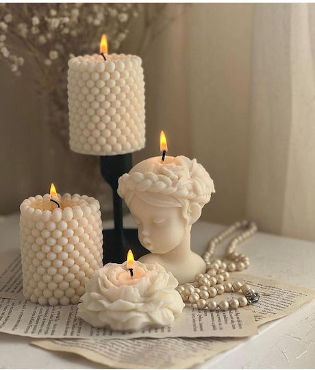 SteweHome Ароматична Свещ в Буркан с Аромат Роза 3 Бройки