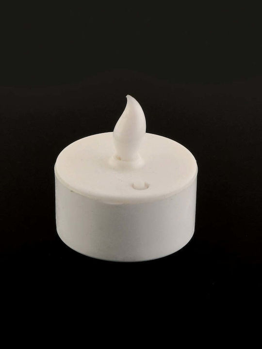 SteweHome Candle Holder Suitable for Tealights Plastic in White Colour 3x3cm