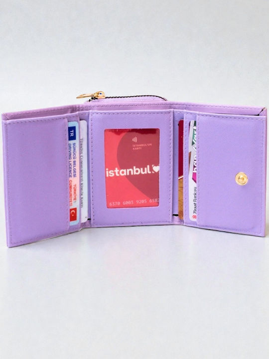 Kleines Damenbrieftasche Flieder