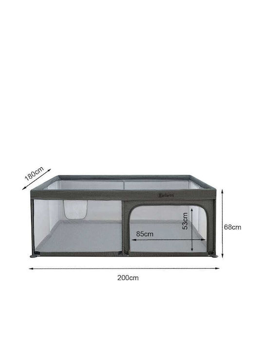 Belletti Park Grau 200x180cm