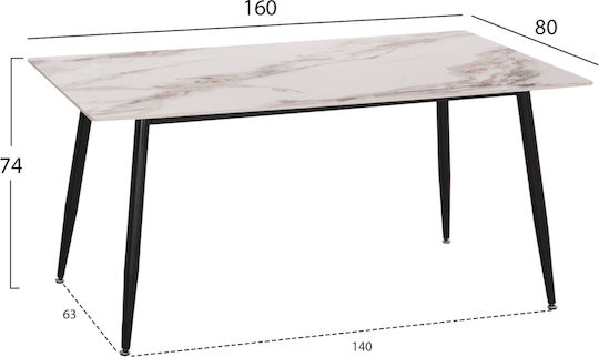 Трапезария Gaff с 4 Стола 160x80см. Трапезария Gaff с 4 Стола 160x80см.