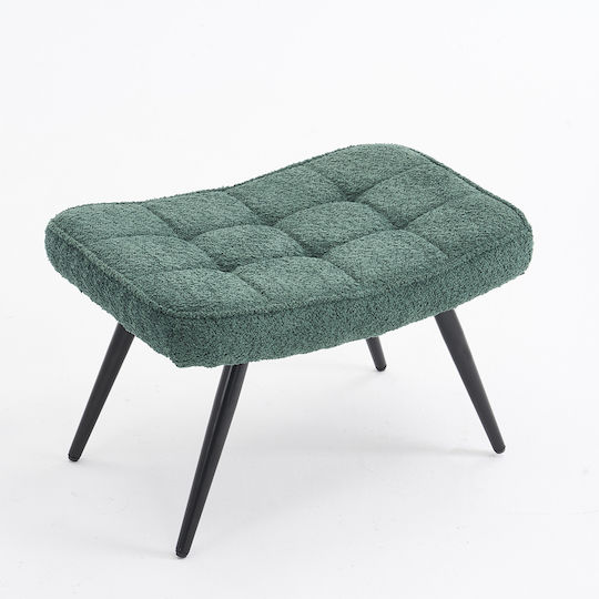 Υποπόδιο Επενδυμένο με Ύφασμα Ease Green 60x40x38εκ.