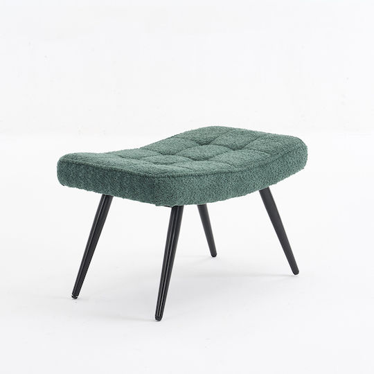 Υποπόδιο Επενδυμένο με Ύφασμα Ease Green 60x40x38εκ.