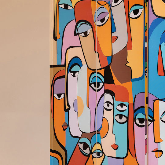 Raumteiler aus Segeltuch 2 Doppelseitig 120x180cm