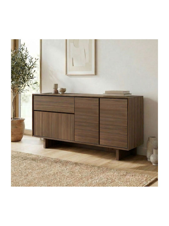 Wooden Sideboard Walnut 146x45x76.5cm