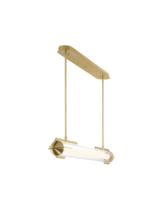 Espadab Silver LED Pendant Ceiling Light with Warm White Light 13.8x13.8cm
