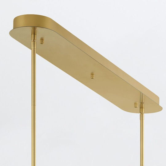 Espadab Κρεμαστό Φωτιστικό Ασημί LED με Θερμό Λευκό Φως 13.8x13.8εκ.