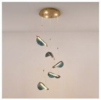 Eurolamp Висящо Осветително Тяло Златисто 45x45x150см