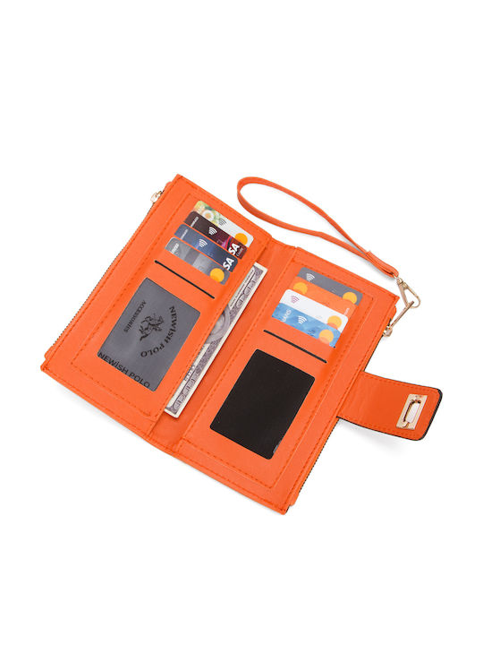 Kleines Damenbrieftasche Orange