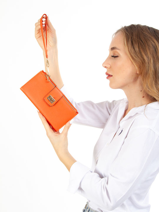 Kleines Damenbrieftasche Orange