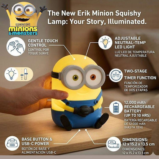 Grupo Erik Led Kids Decorative Lamp 15.2x13.5x12cm