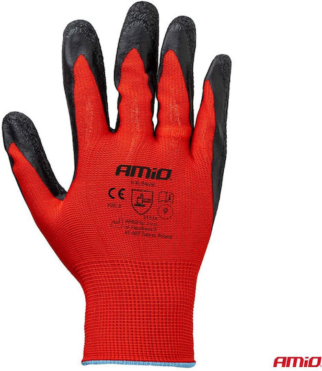 AMiO Driver Work Safety Gloves Black Latex