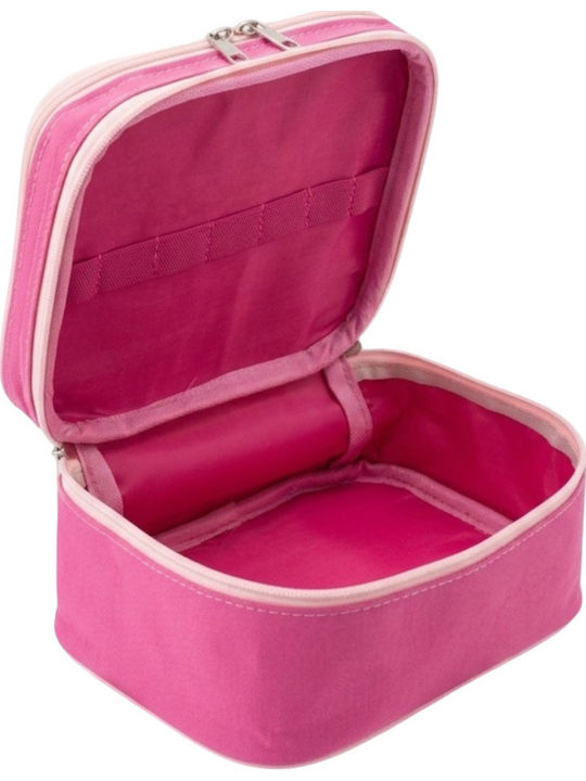 Enpapa Double Layer Large Travel Makeup Bag Functional Cosmetic Organizer Leopard Print Enp-016078-v2381