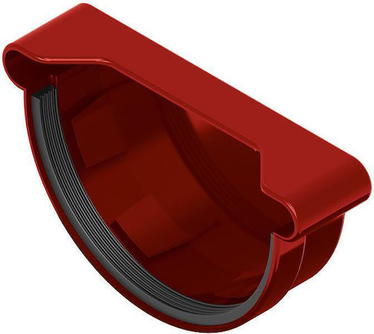 Gutter Cap 120 Mm Pvc Red