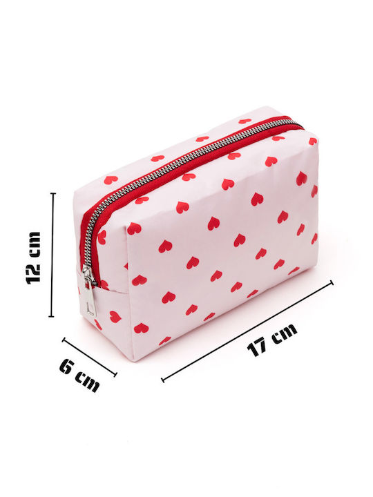 Enpapa Set Of 2 Pieces Jute Makeup Organizer Very Functional Red Travel Cosmetic Bag
