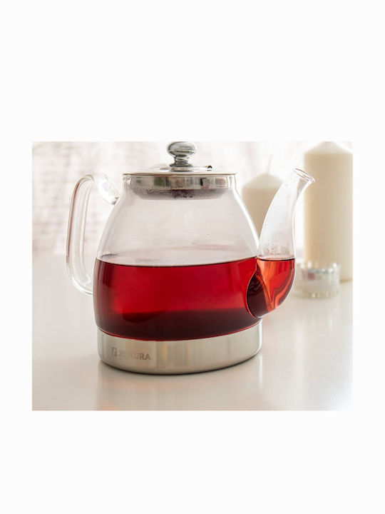 Zokura Βραστήρας Ανοξείδωτος Διάφανη 1500ml