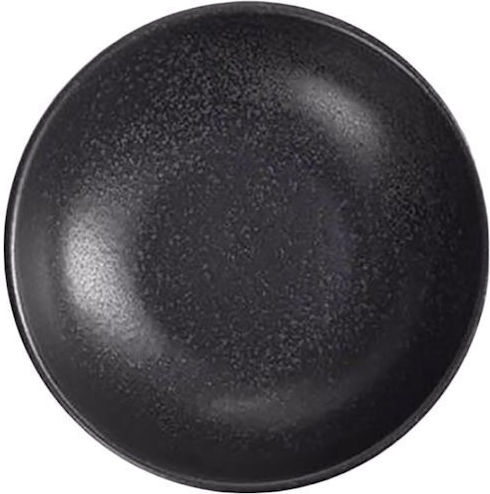 Porland Deep Porcelain Plate Black 10cm