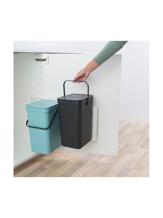 Brabantia Coș de Gunoi Plastic pentru Dulap Verde 12lt 2 Buc