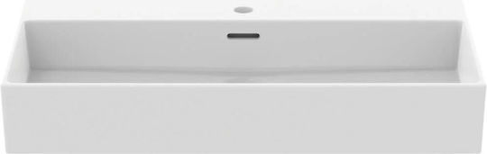 Ideal Standard Extra Επικαθήμενος Νιπτήρας Πορσελάνης 80x45x12.5cm Λευκό Γυαλιστερό