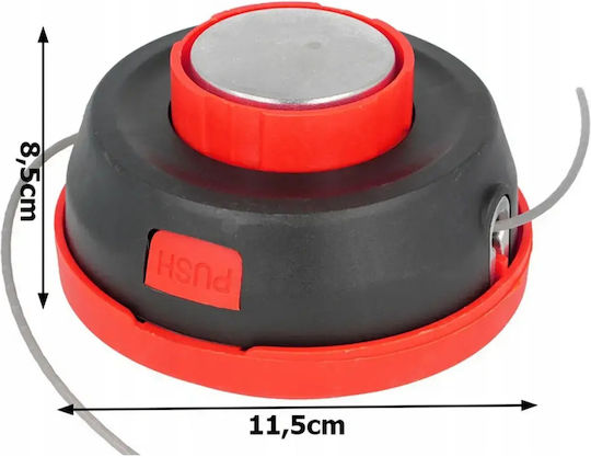 Halbautomatische Fadenspule für Rasentrimmer M10 Metallknopf
