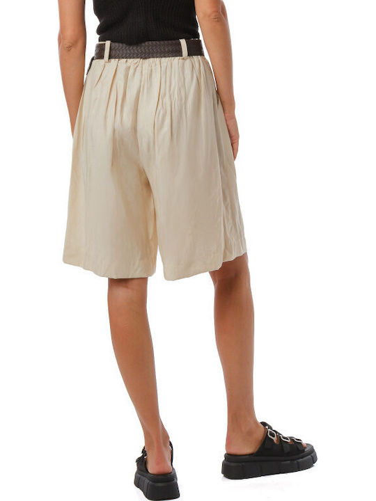 Women's Beige Bermuda