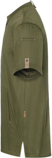 Chef Jacket Short Sleeve Green-generation Karlowsky Jm 36 Moss Green