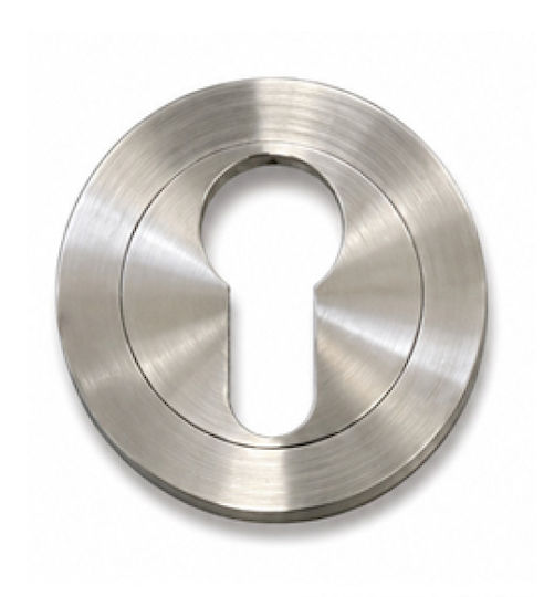 Round Security Rosette Metal Cylinder Socket Anthracite