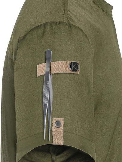 Chef Jacket Short Sleeve Green-generation Karlowsky Jm 36 Moss Green