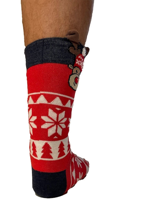 Diwari Men's Christmas Socks Red