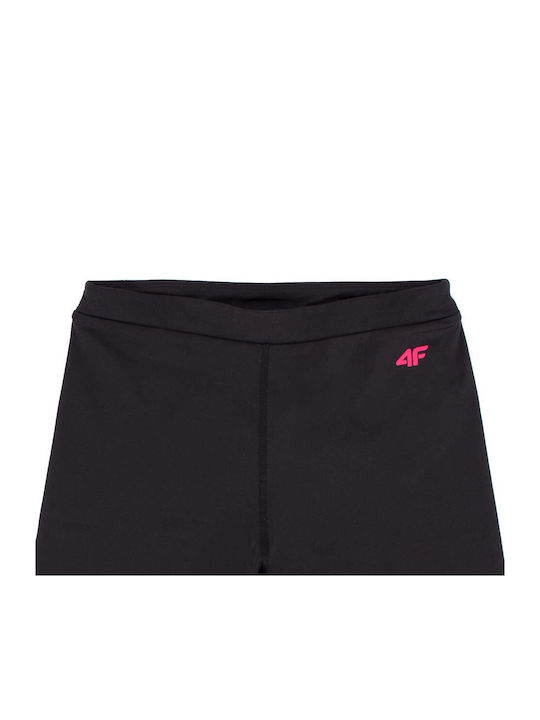 Kinderleggings Radfahren Kurz Schwarz